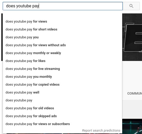How to use YouTube autosuggest