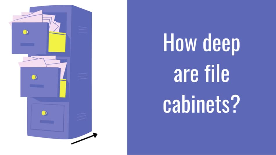 how deep are file cabinets?